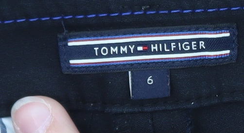 Tommy Hilfiger Women's Black Slim Fit Stretch Trousers Size 6