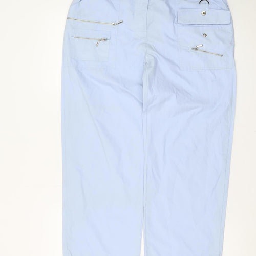 Furcom Women’s Blue Cargo Trousers Size 14 Lightweight Casual