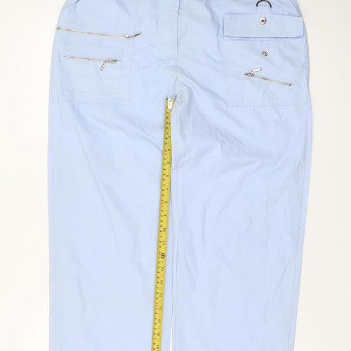 Furcom Women’s Blue Cargo Trousers Size 14 Lightweight Casual