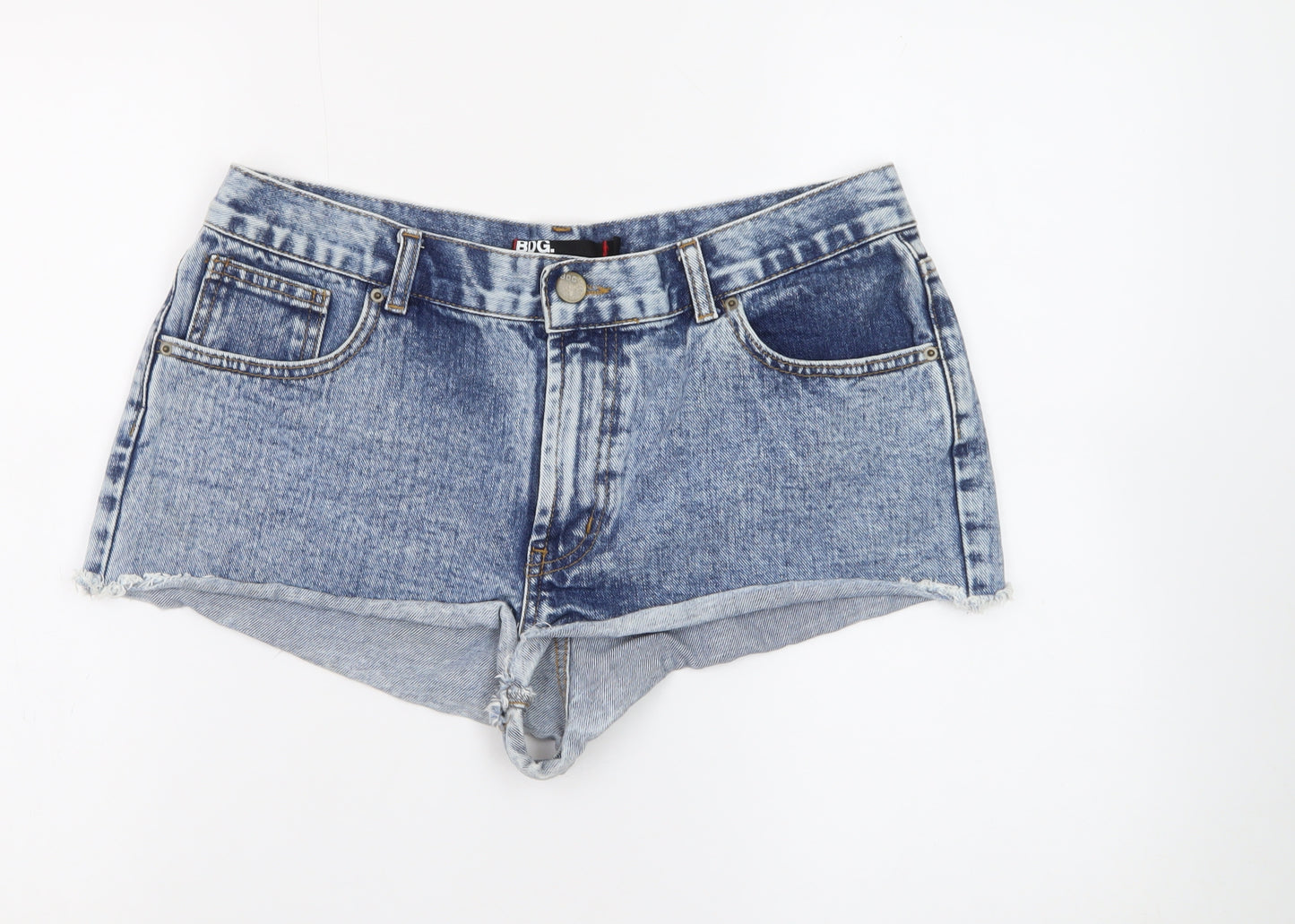 BDG Women Blue Cut-Off Denim Shorts Size 16