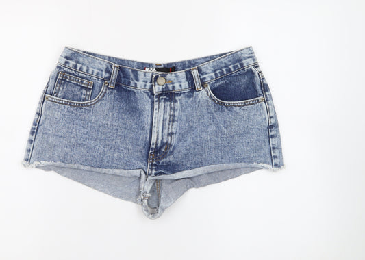 BDG Women Blue Cut-Off Denim Shorts Size 16