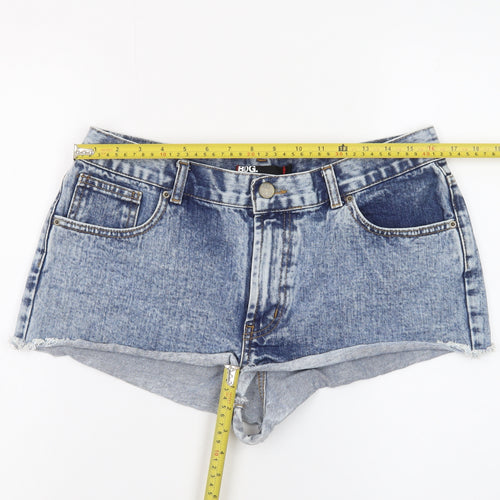 BDG Women Blue Cut-Off Denim Shorts Size 16