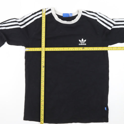 Adidas Women Black Long Sleeve Jersey Top Size 10 Casual Sportswear