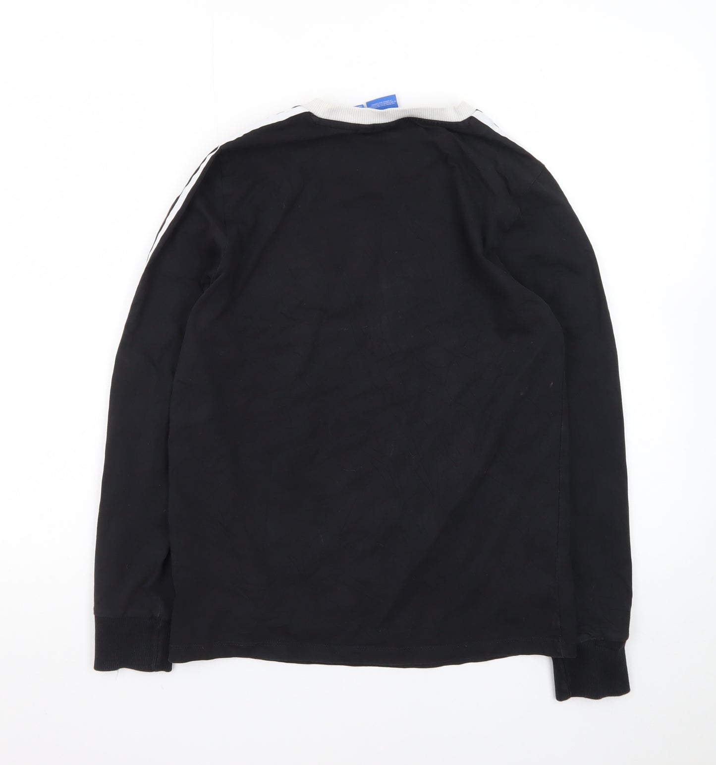 Adidas Women Black Long Sleeve Jersey Top Size 10 Casual Sportswear
