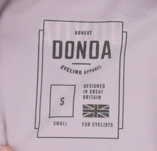 Donda Men's Red Cycling Jersey S Long Sleeve Quick Dry Zip Top