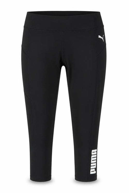 Puma Womens Black L Ankle Leggings Stretch Athleisure Gymwear