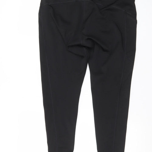 Puma Womens Black L Ankle Leggings Stretch Athleisure Gymwear