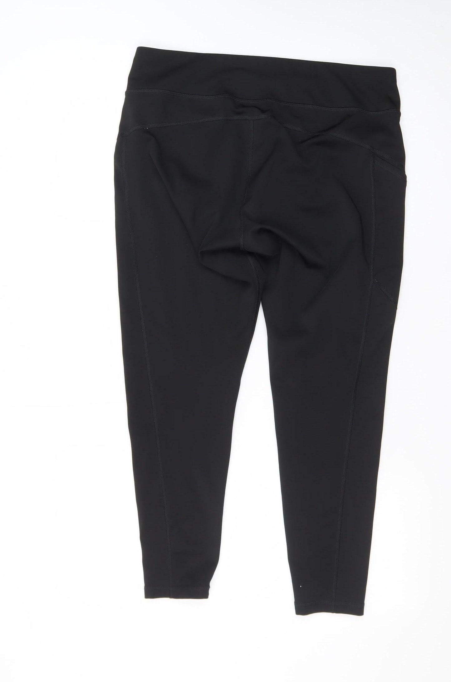 Puma Womens Black L Ankle Leggings Stretch Athleisure Gymwear