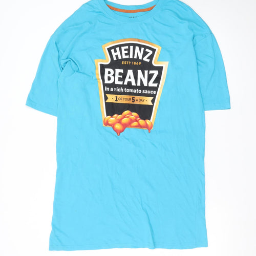Heinz Women’s Blue XS T-Shirt Dress with Funny Food Graphic