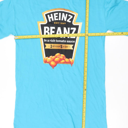 Heinz Women’s Blue XS T-Shirt Dress with Funny Food Graphic