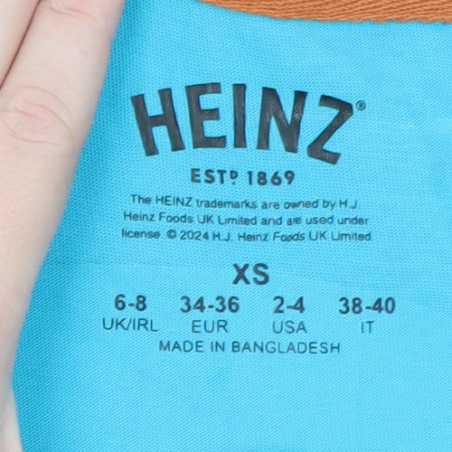 Heinz Women’s Blue XS T-Shirt Dress with Funny Food Graphic