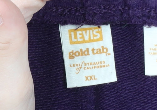 Levi's Women's Purple Cotton Jogger Sweatpants 2XL
