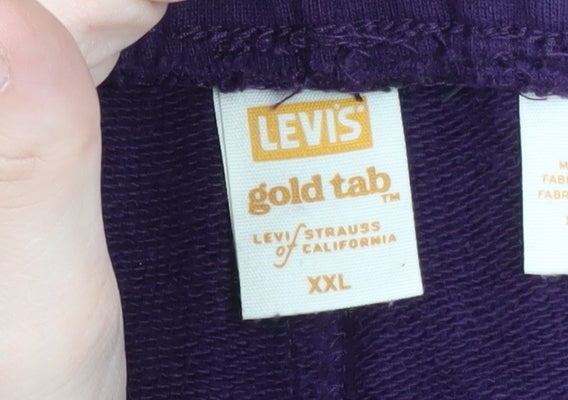 Levi's Women's Purple Cotton Jogger Sweatpants 2XL