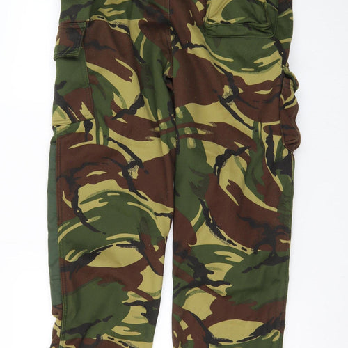 StandSafe Men's Green Camouflage Cargo Workwear Trousers M