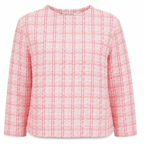 Marks and Spencer Women Pink Check Woven Long Sleeve Blouse Size 18