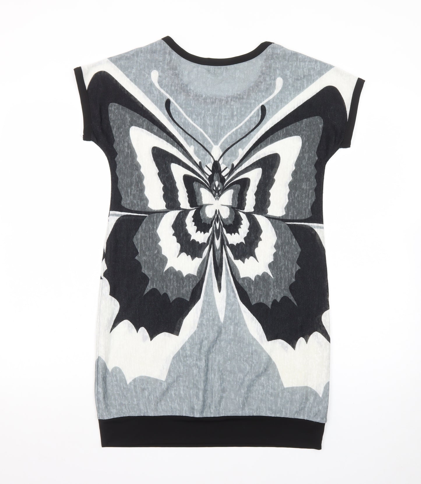 Culture Women's Multicoloured Butterfly Graphic T-Shirt Dress Size 8