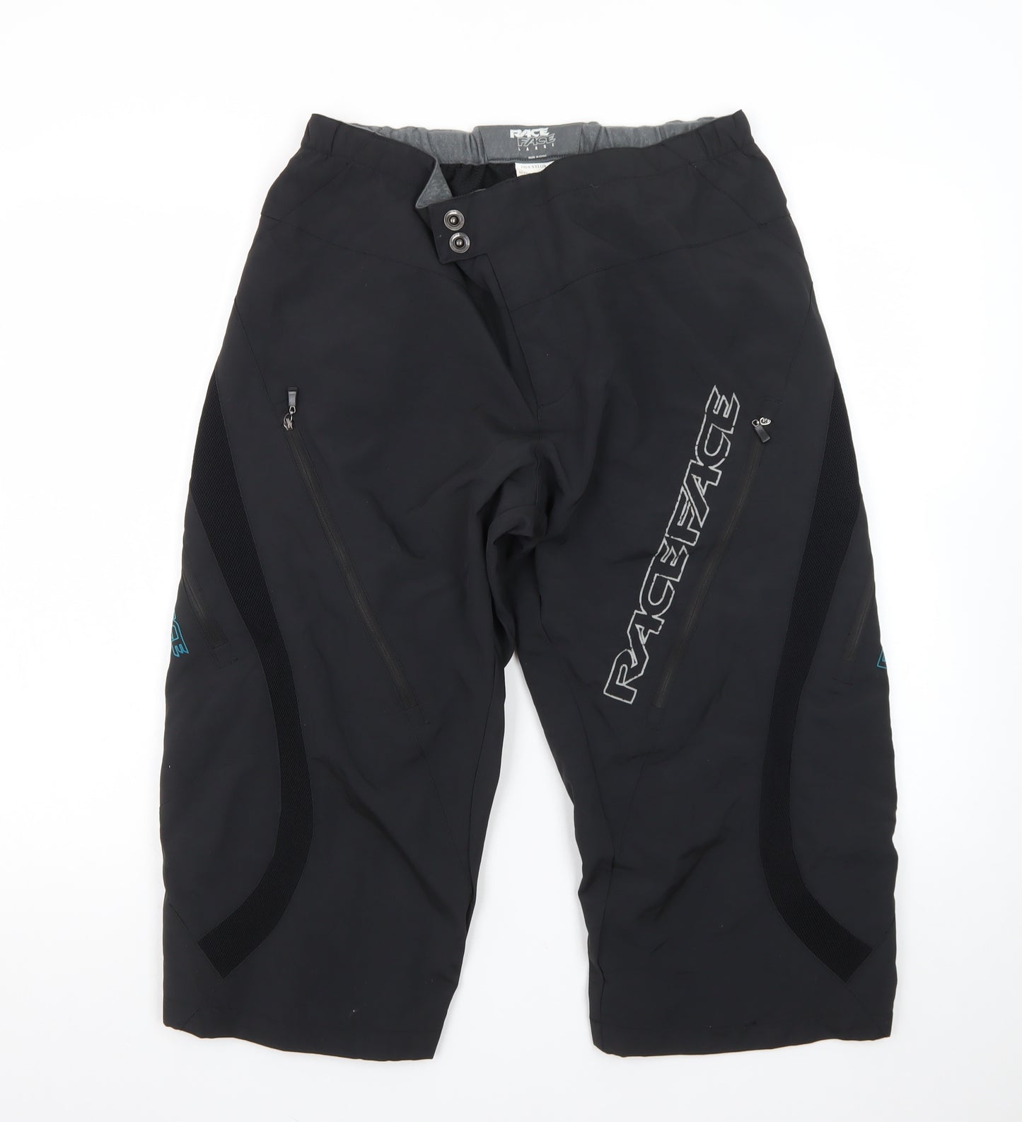 Race Face Men’s Black Biker Shorts Large Nylon Sportswear