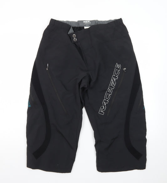 Race Face Men’s Black Biker Shorts Large Nylon Sportswear