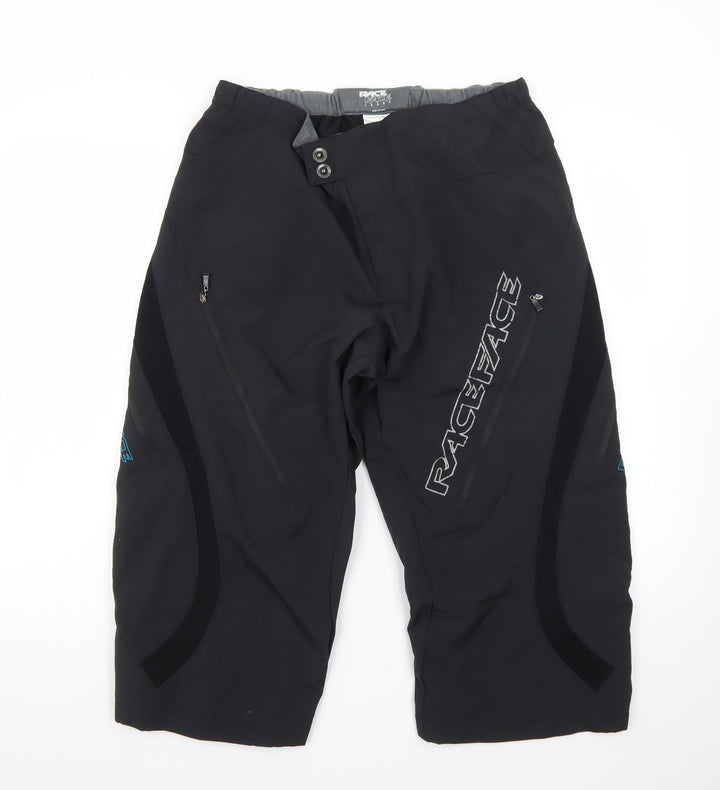 Race Face Men’s Black Biker Shorts Large Nylon Sportswear