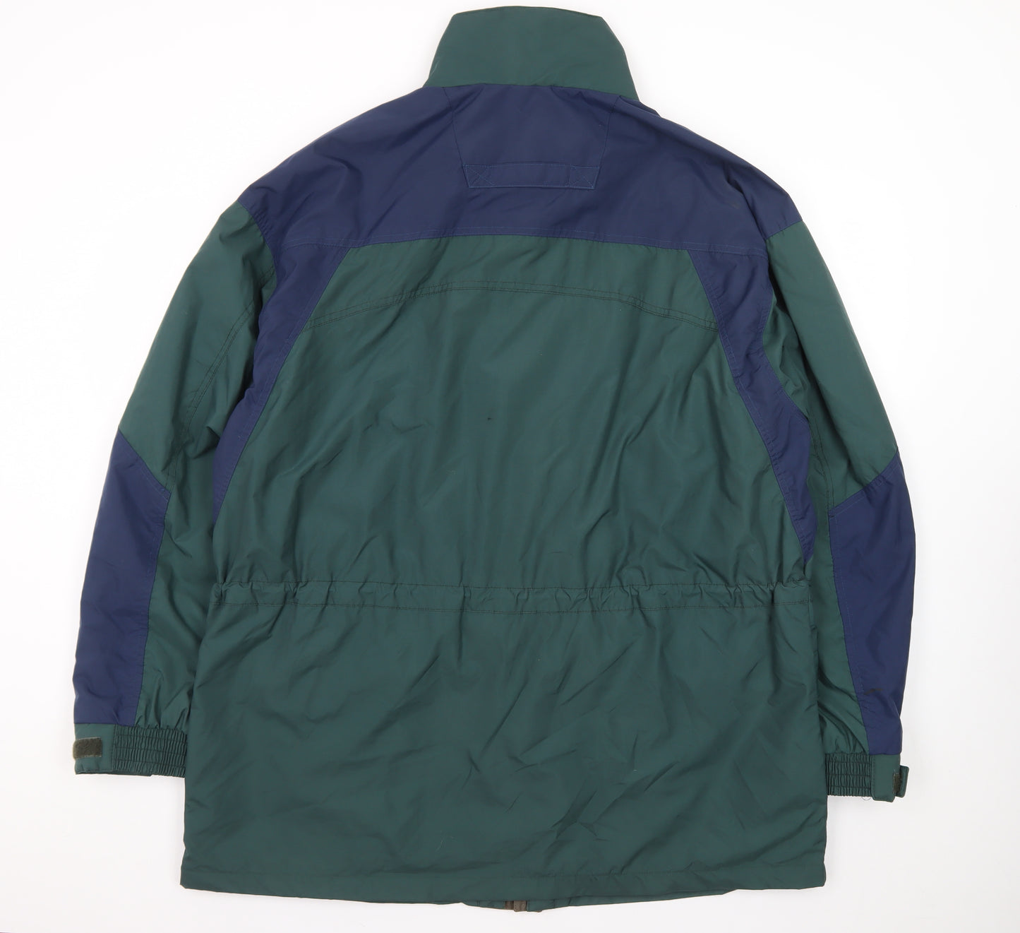 GS Gold Men's Green Waterproof Parka Jacket Large Nylon Outdoor Zip
