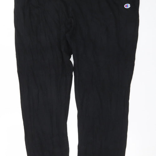 Champion Men's Black 2XL Jogger Sweatpants with Logo and Pockets