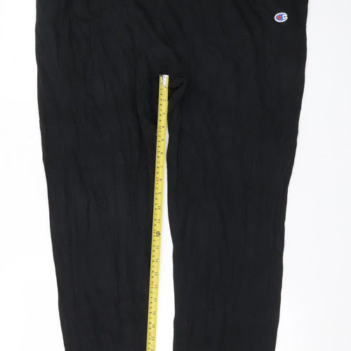 Champion Men's Black 2XL Jogger Sweatpants with Logo and Pockets