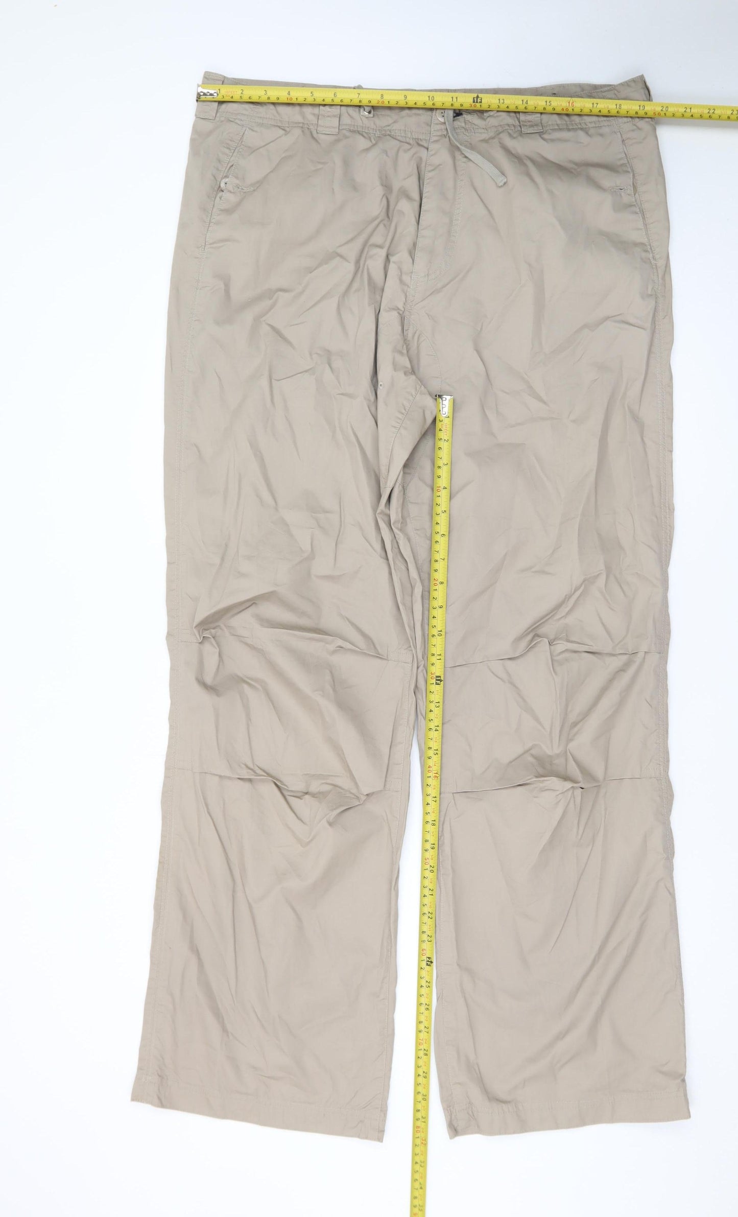 Ben Sherman Men's Beige Chino Trousers Size 2XL Straight Fit