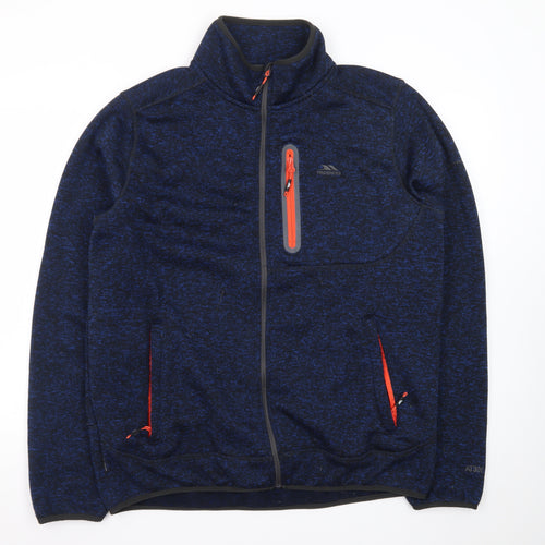 Trespass Mens Blue XL Full Zip Fleece Jacket Outdoor Casual