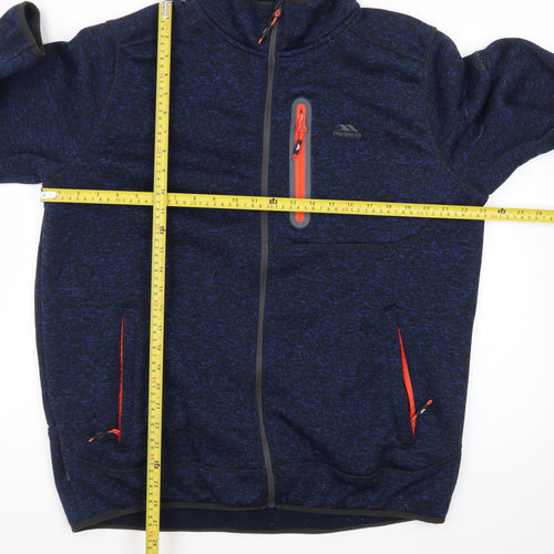 Trespass Mens Blue XL Full Zip Fleece Jacket Outdoor Casual