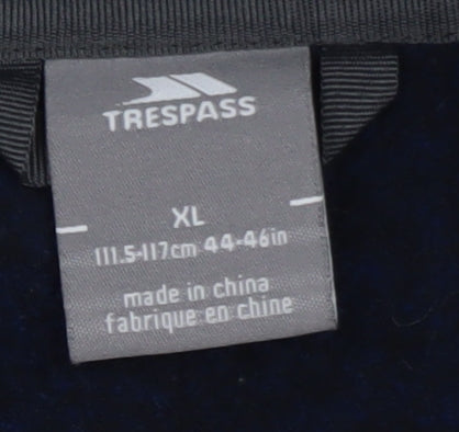 Trespass Mens Blue XL Full Zip Fleece Jacket Outdoor Casual