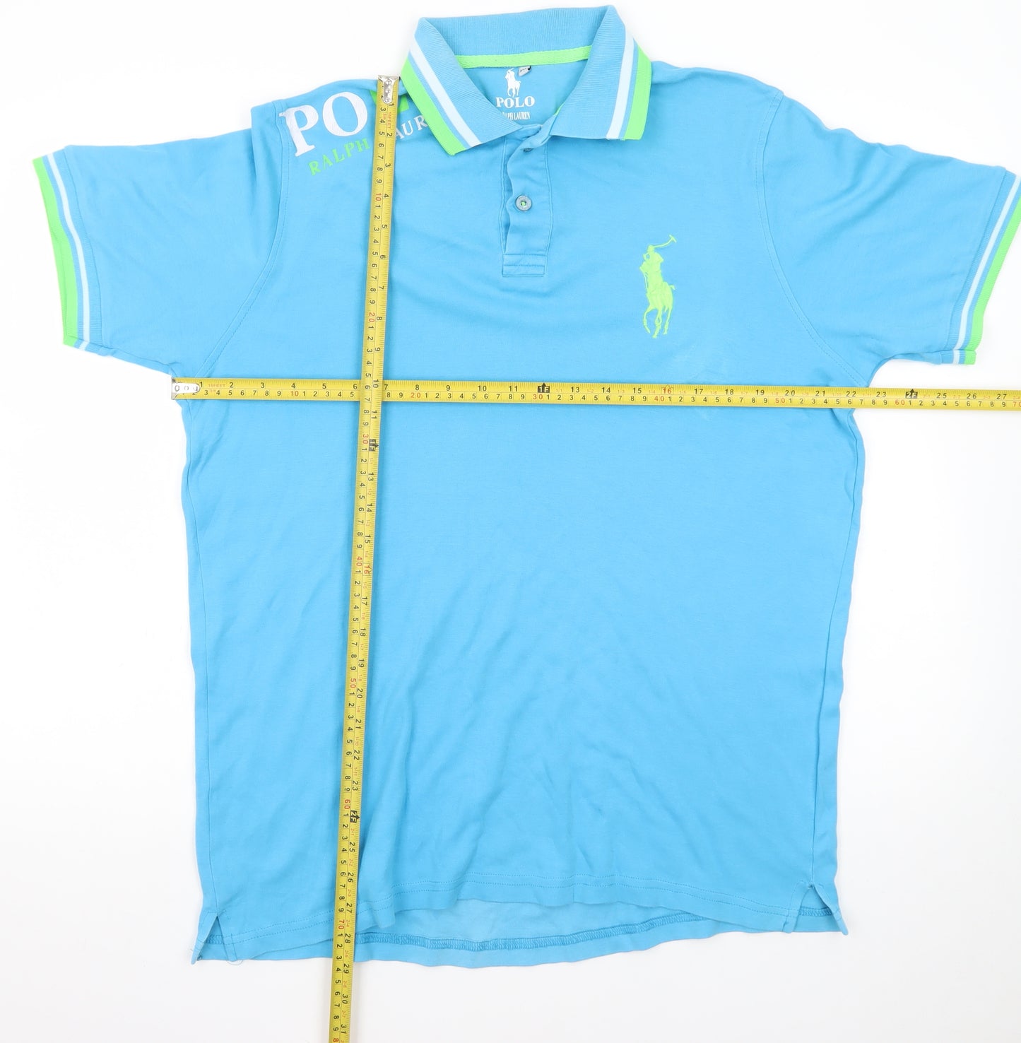 Ralph Lauren Men’s Blue 2XL Cotton Polo Shirt with Logo