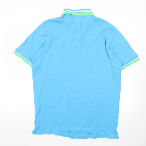 Ralph Lauren Men’s Blue 2XL Cotton Polo Shirt with Logo