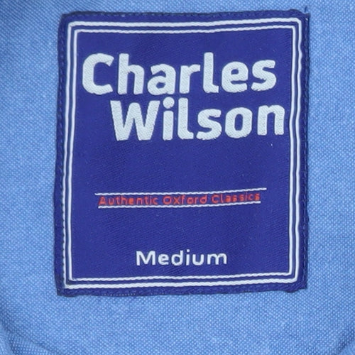 Charles Wilson Men's Blue Medium Oxford Button-Down Shirt