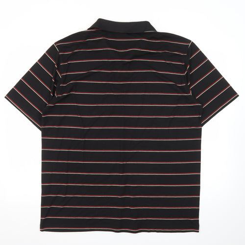 Paul & Shark Men's Black Striped 100% Cotton Polo Shirt XXL