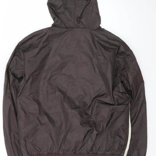 Converse Men's Brown XL Hooded Windbreaker Jacket