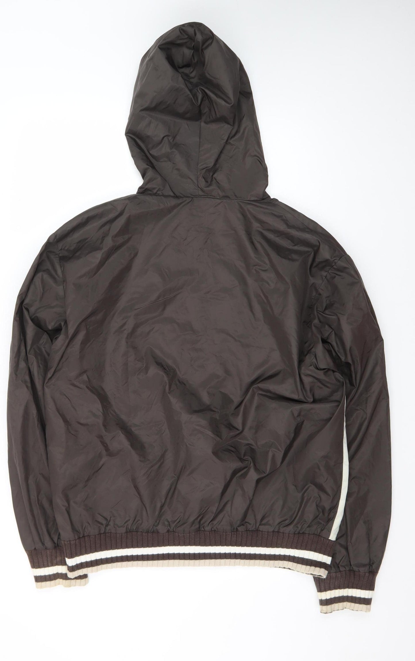 Converse Men's Brown XL Hooded Windbreaker Jacket