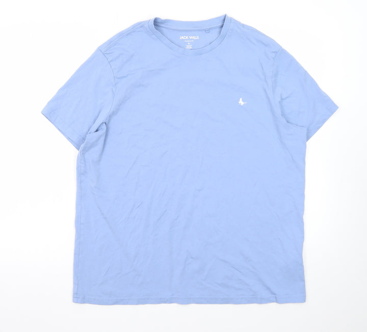Jack Wills Men's Blue Classic Fit Crew Neck Cotton T-Shirt XL