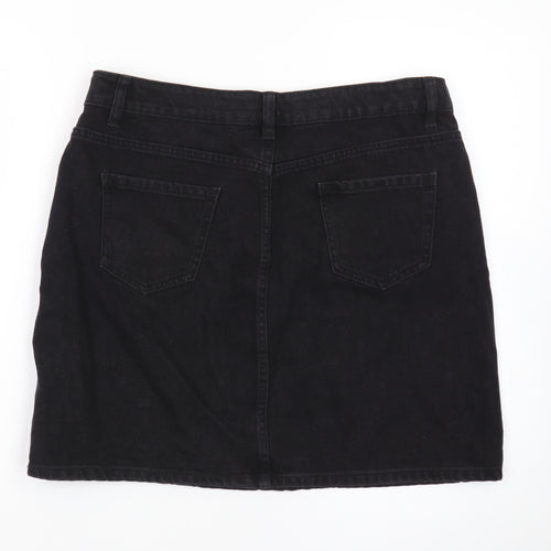 New Look Women’s Black Denim Short Skirt Size 14