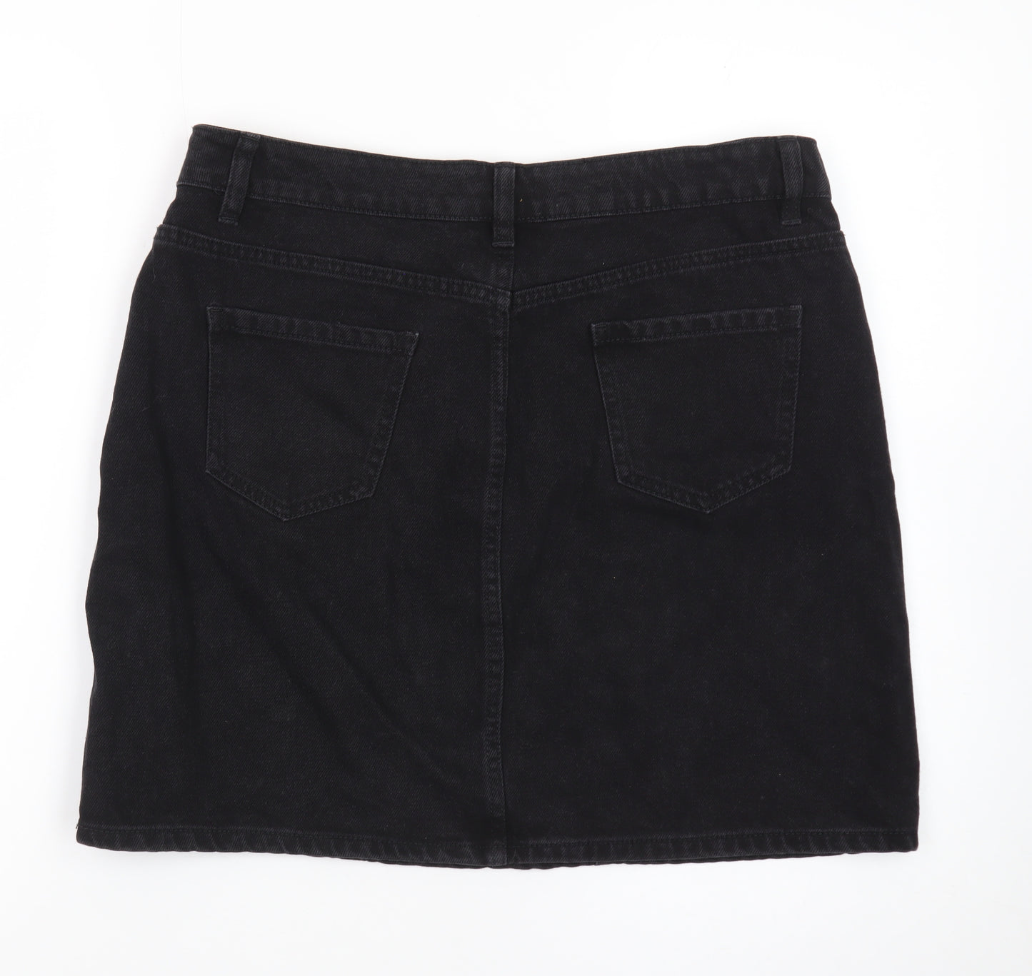 New Look Women’s Black Denim Short Skirt Size 14