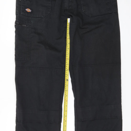 Dickies Men's Black 34R Cargo Workwear Trousers