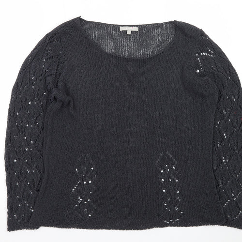 Per Una Women’s Navy Open-Knit Jumper Size 16 Marks & Spencer