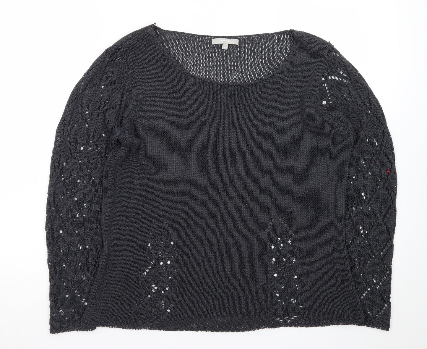 Per Una Women’s Navy Open-Knit Jumper Size 16 Marks & Spencer