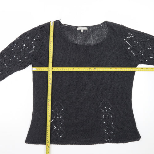 Per Una Women’s Navy Open-Knit Jumper Size 16 Marks & Spencer