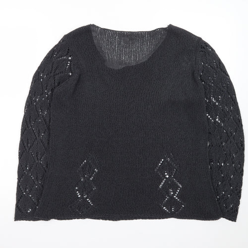 Per Una Women’s Navy Open-Knit Jumper Size 16 Marks & Spencer