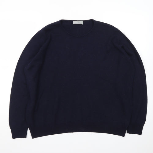 Marks and Spencer Women's Black Pure Wool Crew Neck Jumper UK 20