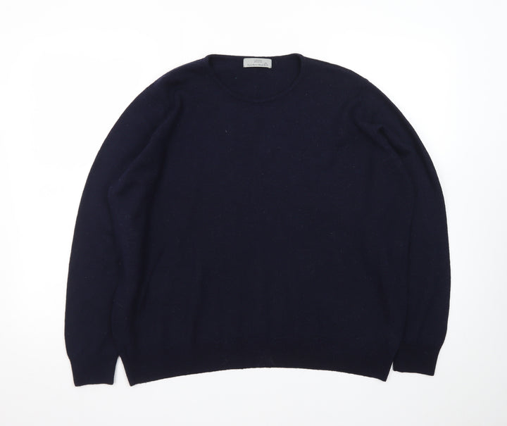 Marks and Spencer Women's Black Pure Wool Crew Neck Jumper UK 20