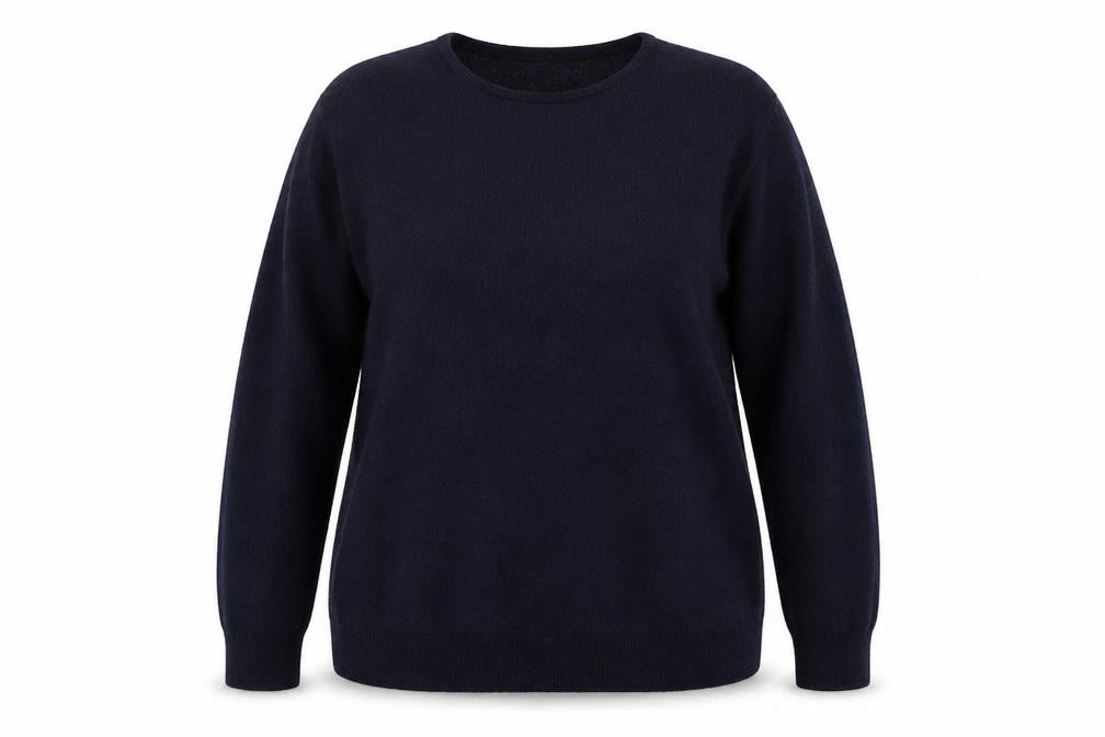 Marks and Spencer Women's Black Pure Wool Crew Neck Jumper UK 20