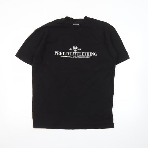 PrettyLittleThing Women’s Black XS Basic Cotton T-Shirt