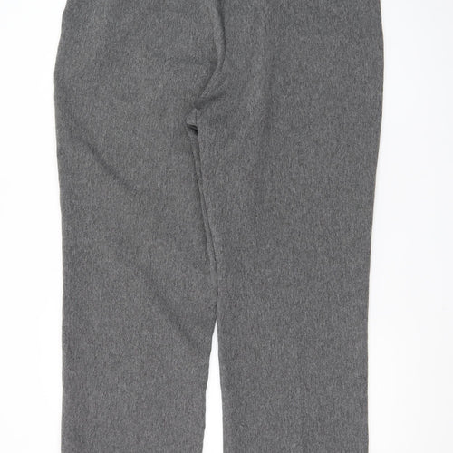 BHS Women’s Grey Herringbone Straight Leg Trousers Size 20