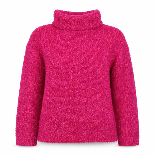 Marks and Spencer Women’s Pink Roll Neck Chunky Knit Jumper Size M
